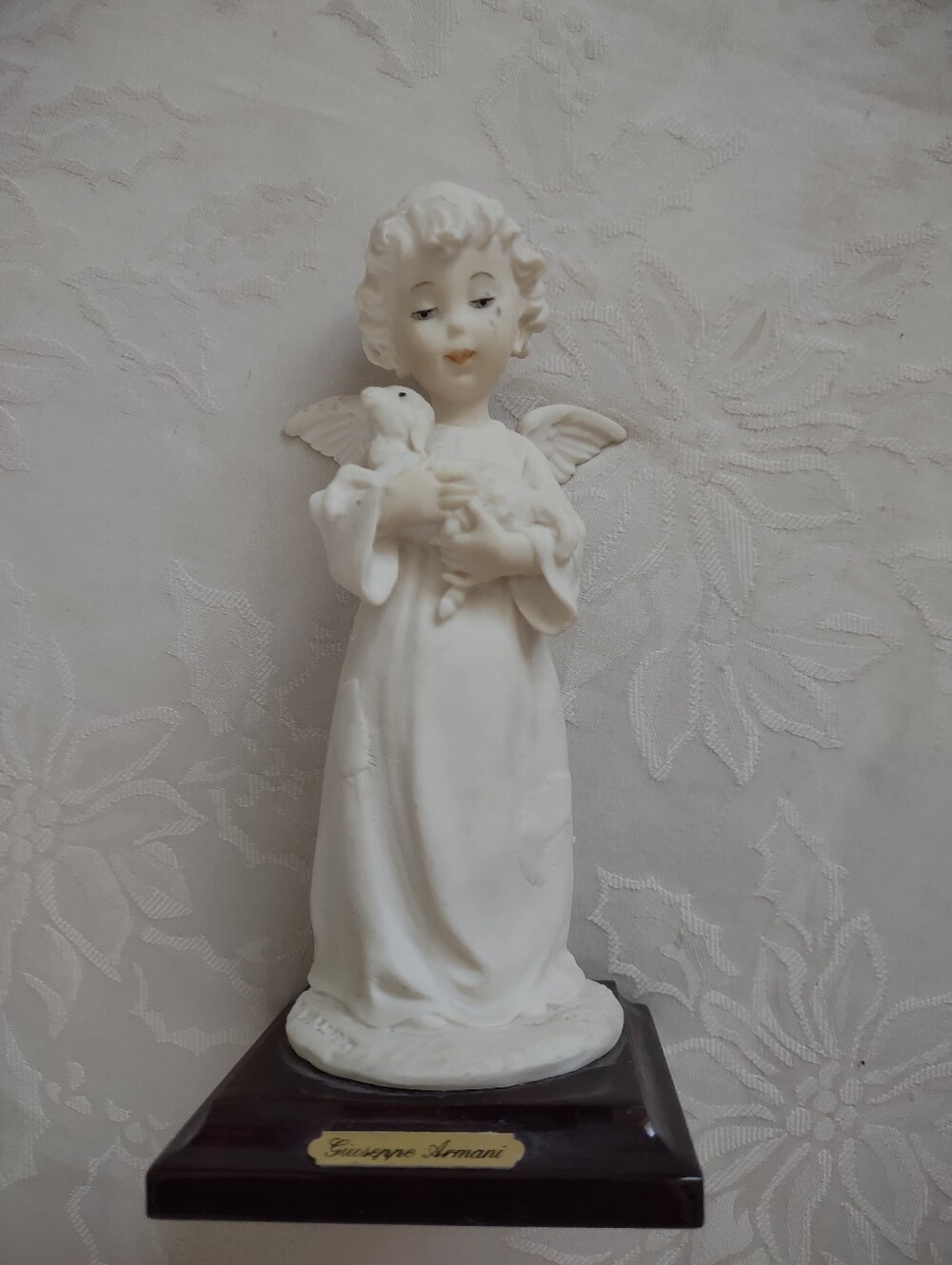 Giuseppe Armani Blessings Little Angel With Lamb Sculpture